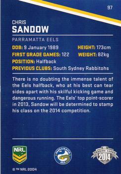 2014 ESP Traders #97 Chris Sandow Back